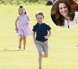 prince george princess charlotte and kate middleton 