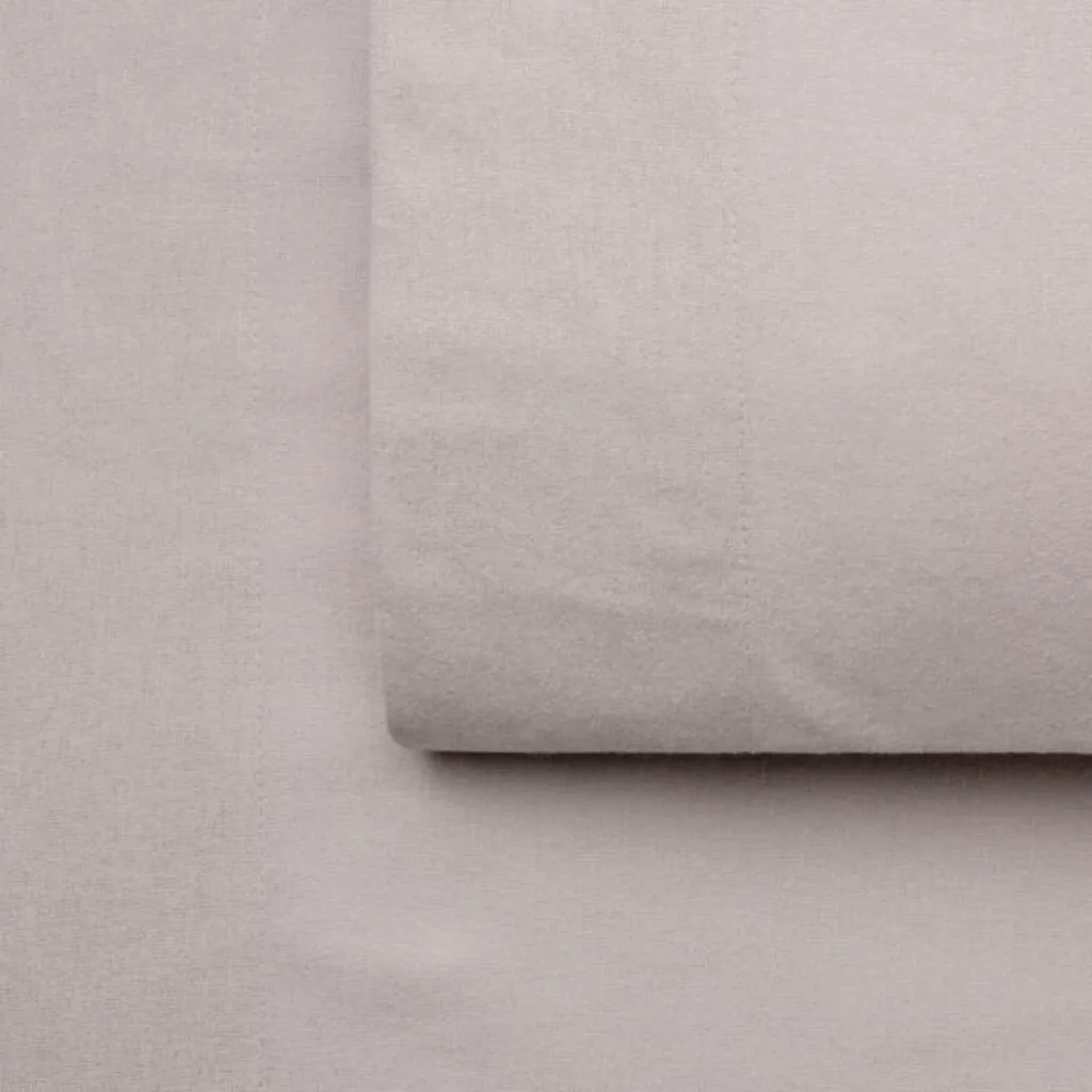 Dusk coloured flannelette sheet set from Spotlight