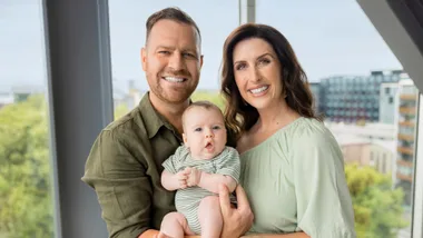 Nadine & Dan Higgins’ baby joy: ‘we’ve hit the jackpot’
