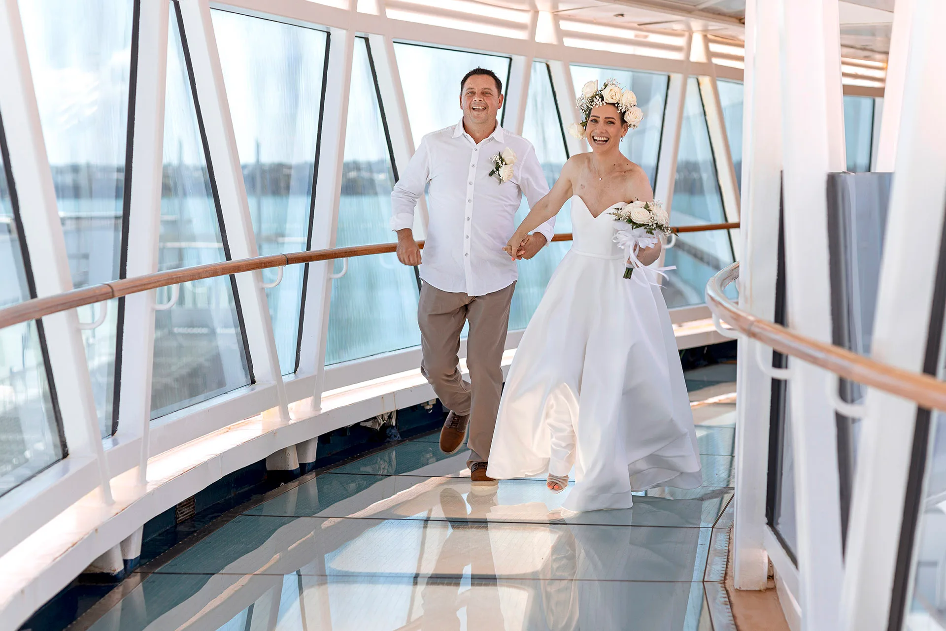 Madelein and Jan on the Royal Princess