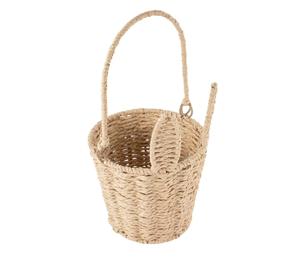 Wicker Easter basket with bunny ears