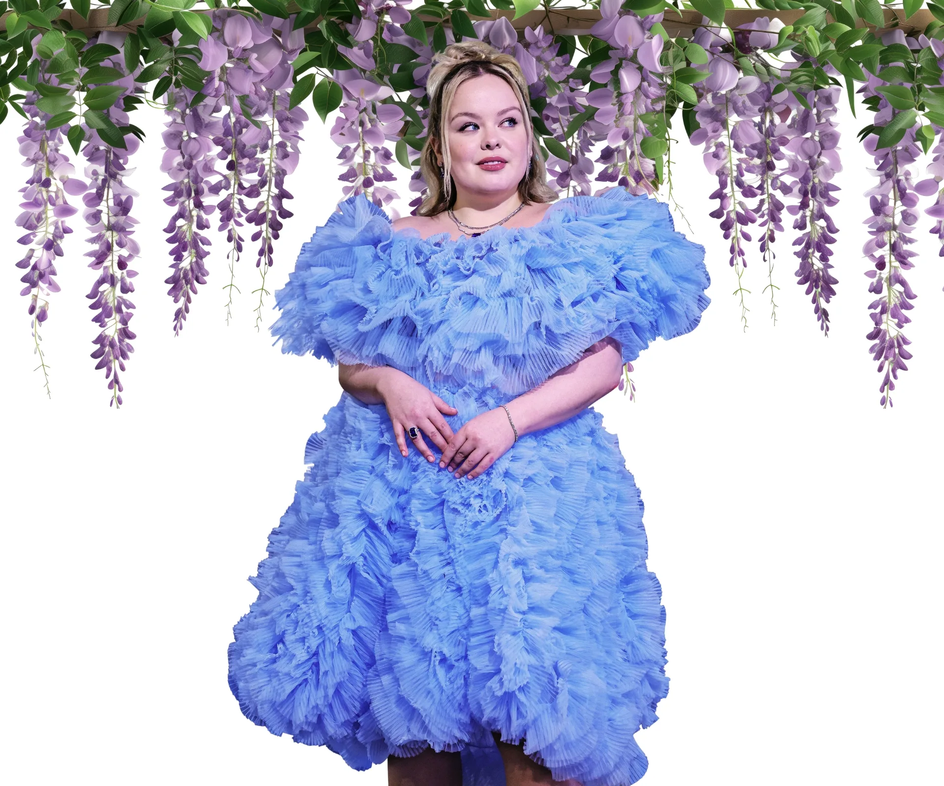 Nicola Coughlan in season three of Bridgerton