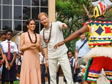 The Sussexes shock King Charles with their royal tour replica