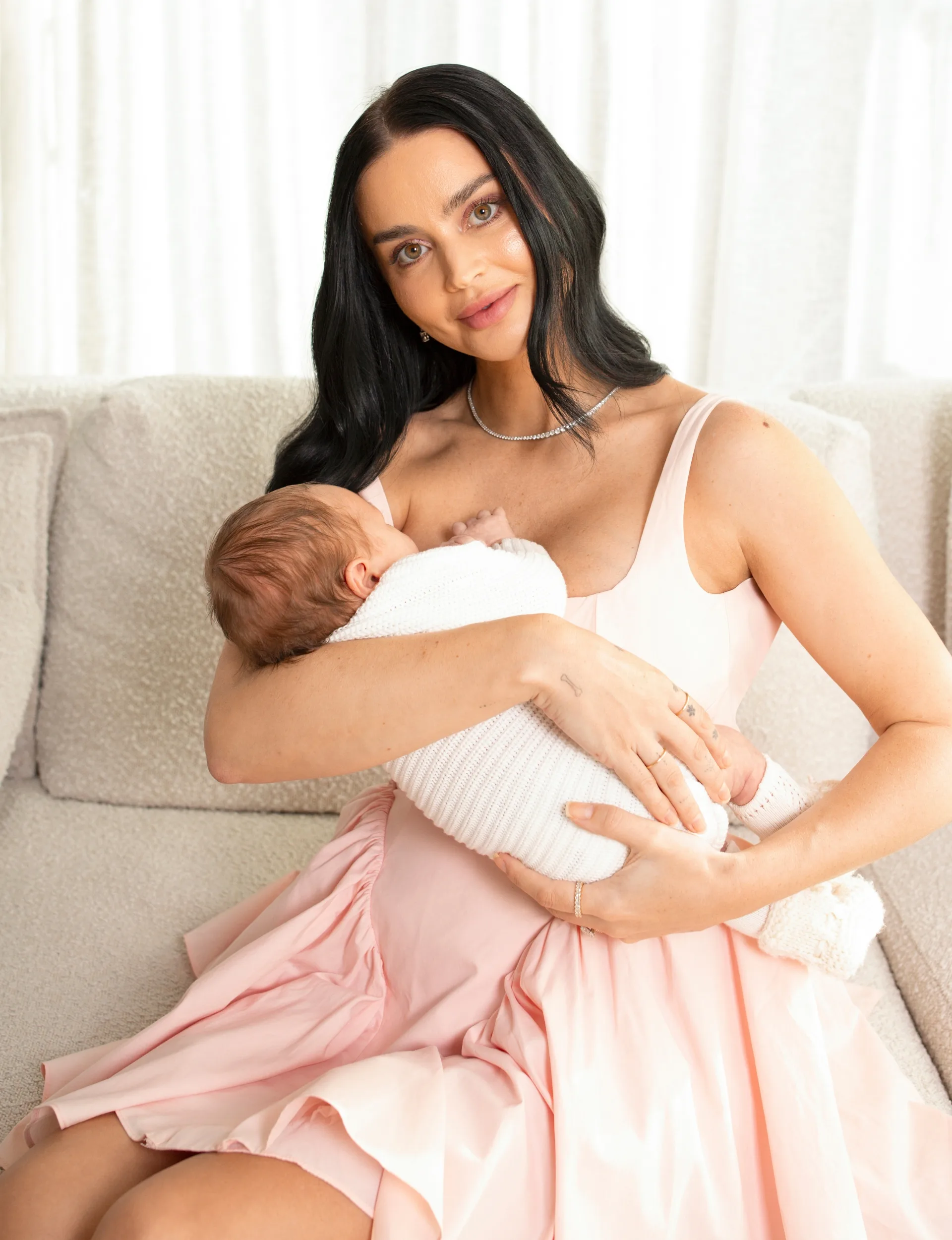 Edna Swart holding baby Astyn