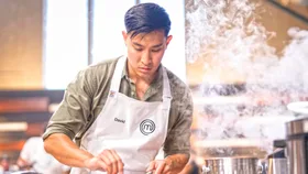 MasterChef contestant David stirring a pot