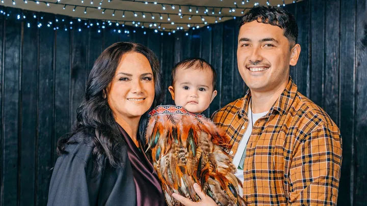 Kiri with her son and granddaughter