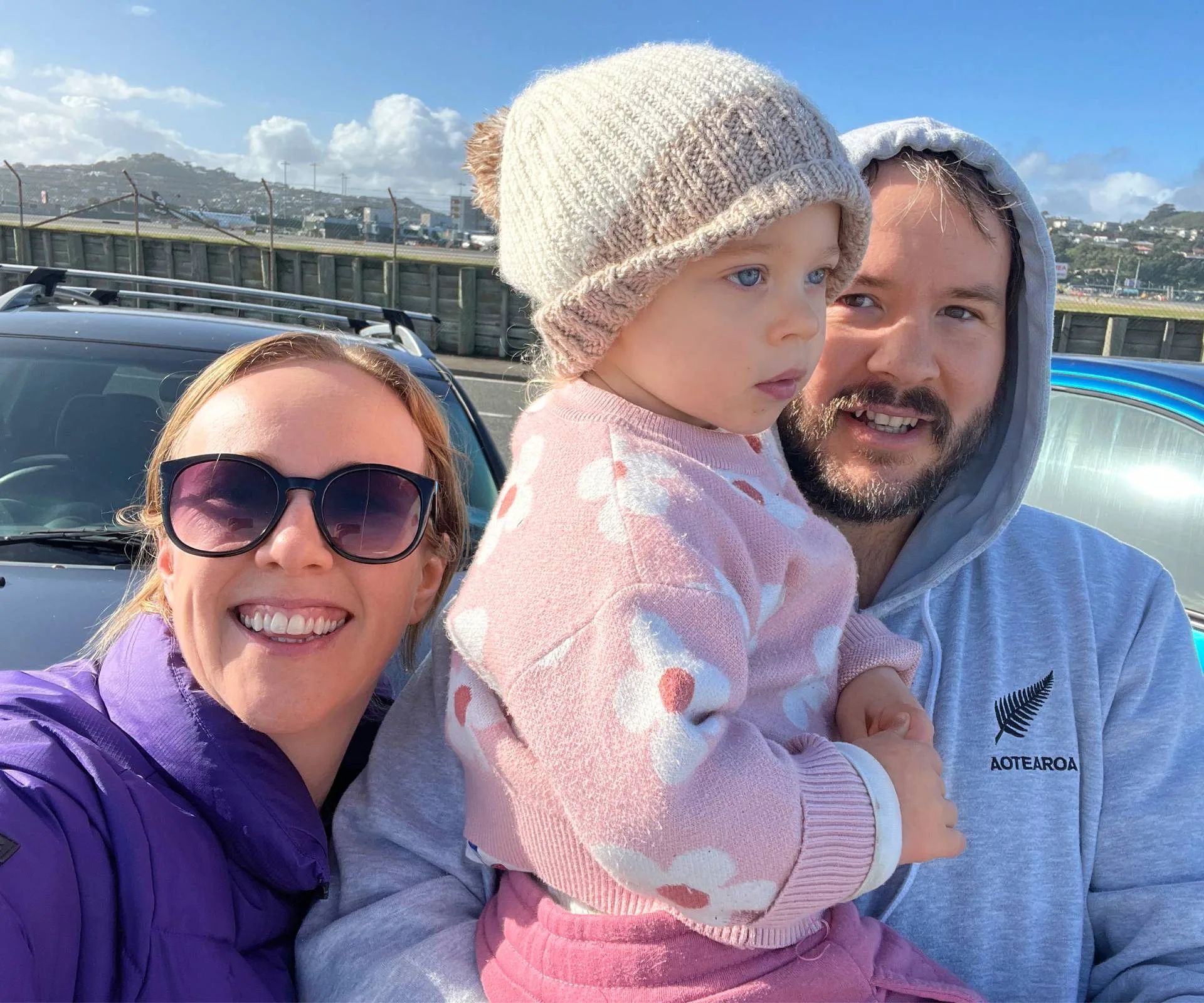Selfie with Marley-Rose and partner Tom