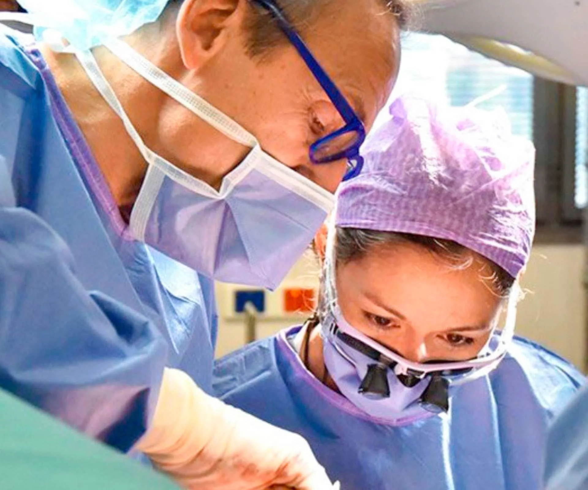 Ineke actively performing surgery
