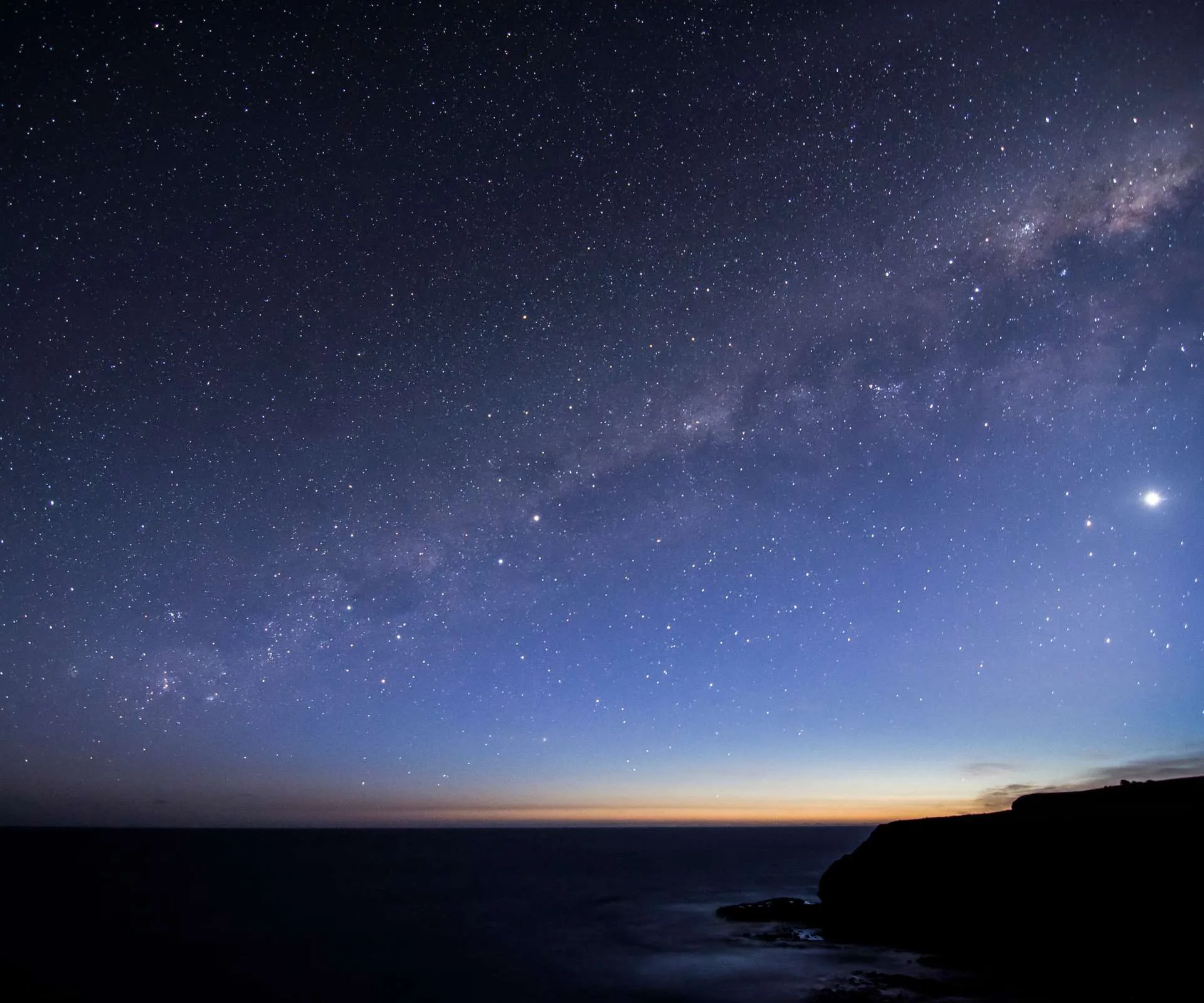 The Matariki stars in the night sky