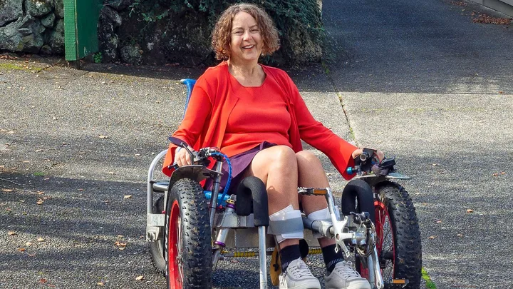 Dr Natalie in her wheelchair