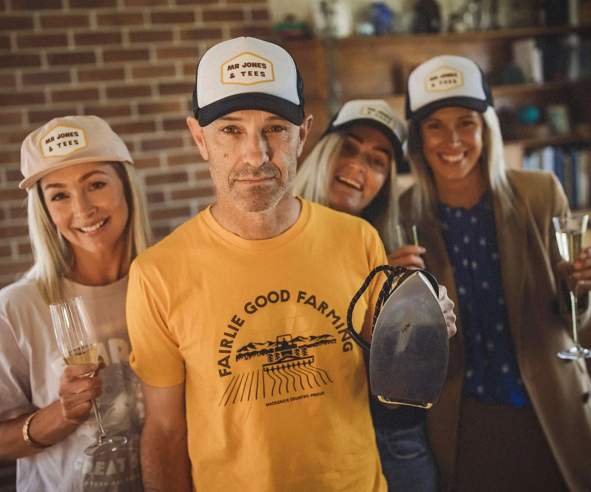 Hadyn Jones in his Fairlie merch