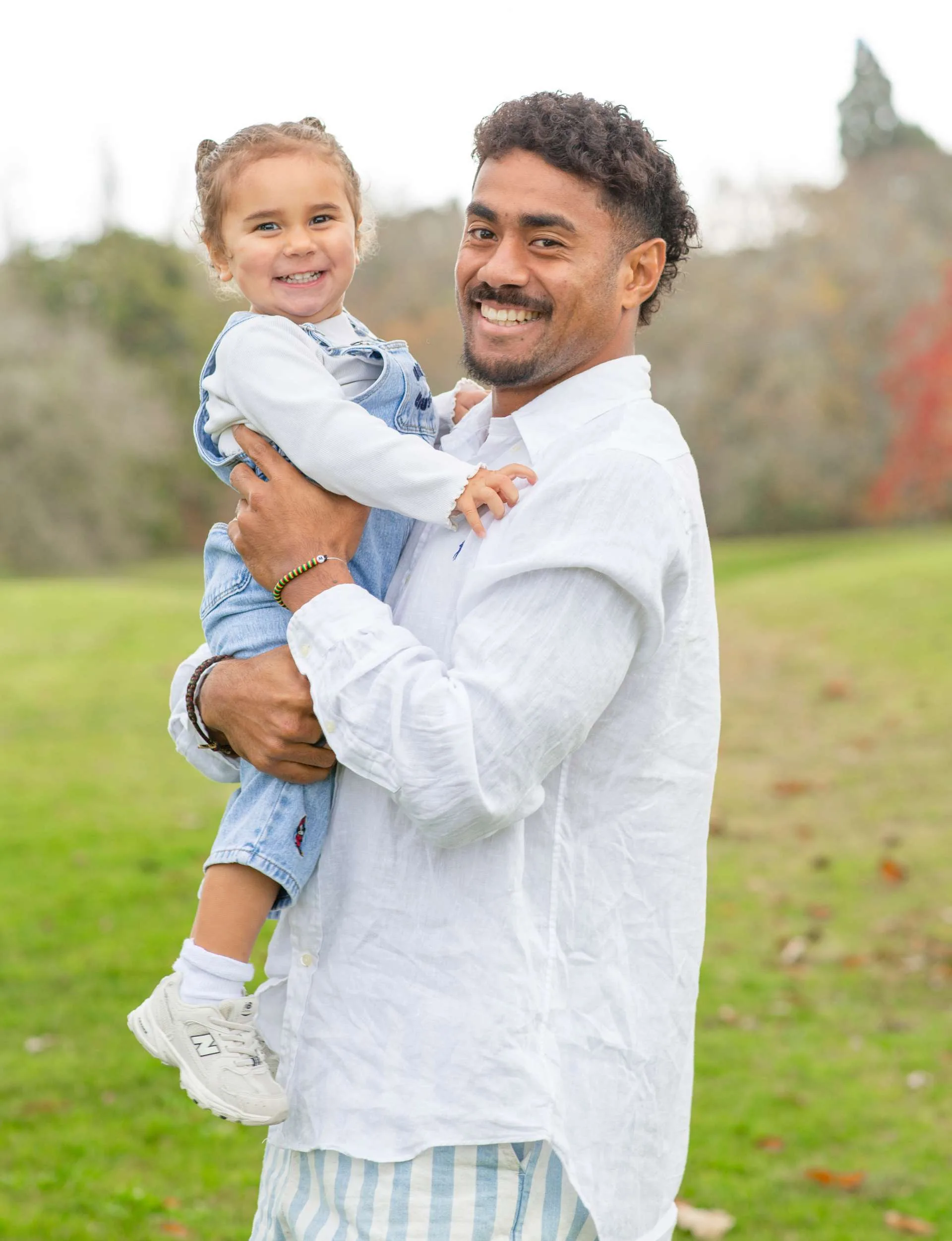 Emoni Narawa holding Milla