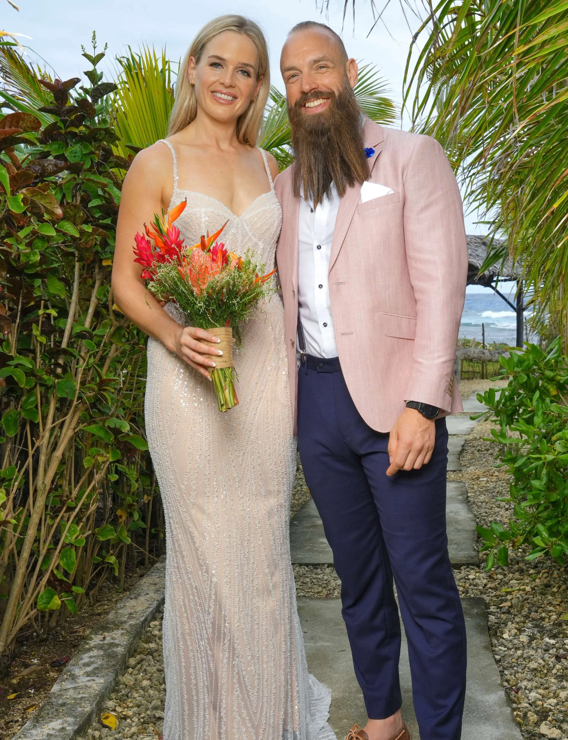 Mike and Kara on their MAFS wedding day