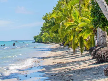 A beach in Samoa