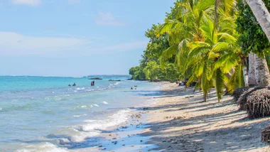 A beach in Samoa