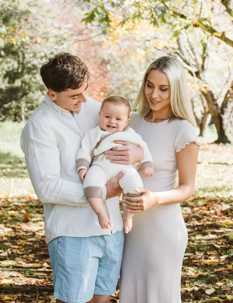 Josh Jacomb, partner Bonnie and daughter Jorji