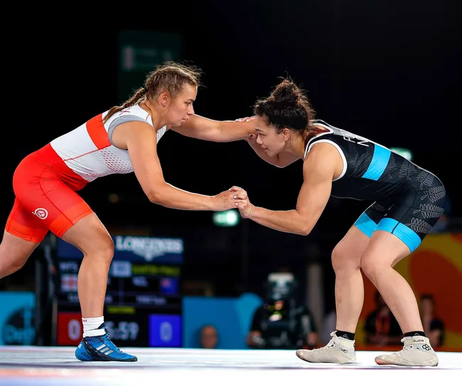 One of the 2024 Olympians, Tayla Ford in action in the wrestling ring