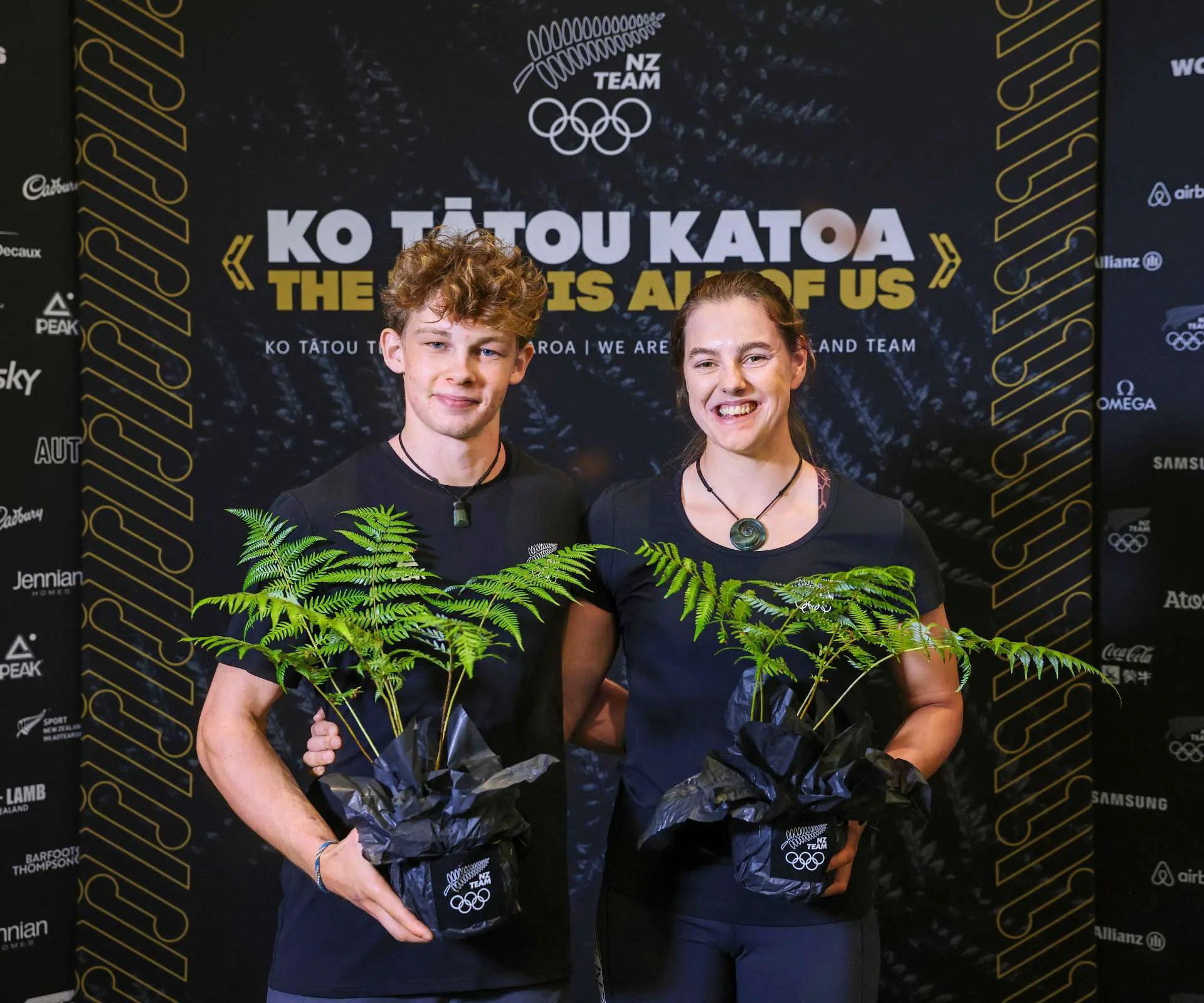 Sarah and Julian at their Olympics selection ceremony
