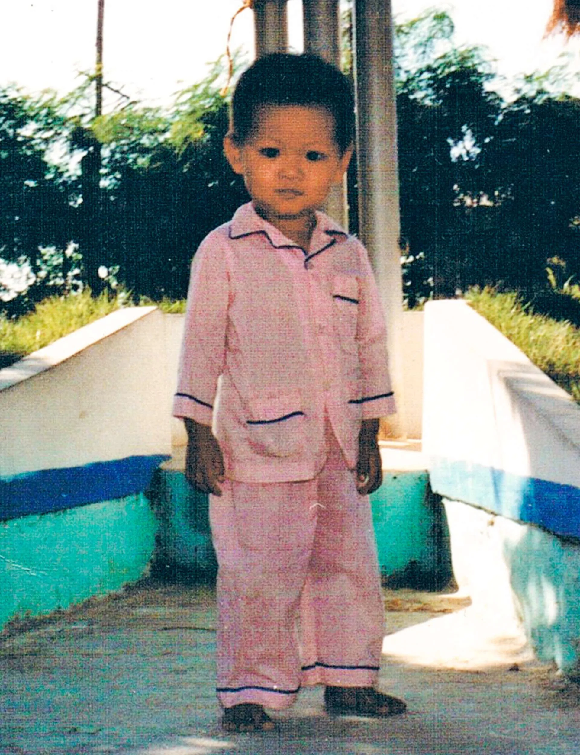 Bayley as a toddler in a Thai refugee camp