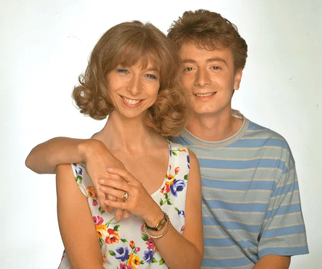 Coronation Street 1990 lovers Gail and Martin together