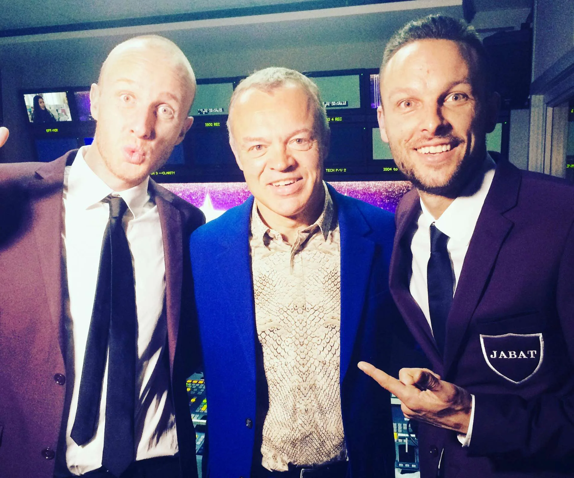 Jono, Ben and Graham Norton