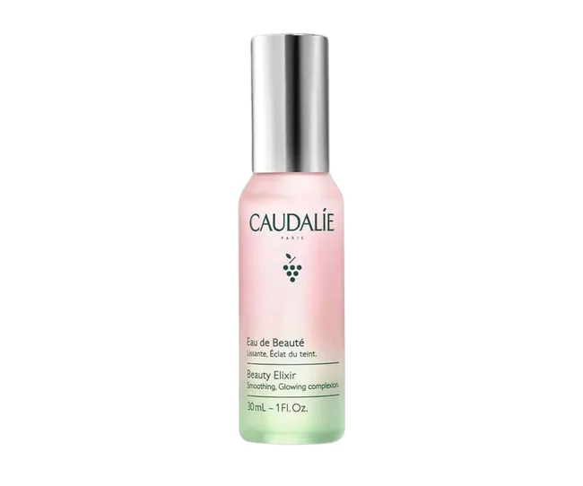 Caudalie beauty elixir bottle perfect for in-flight beauty