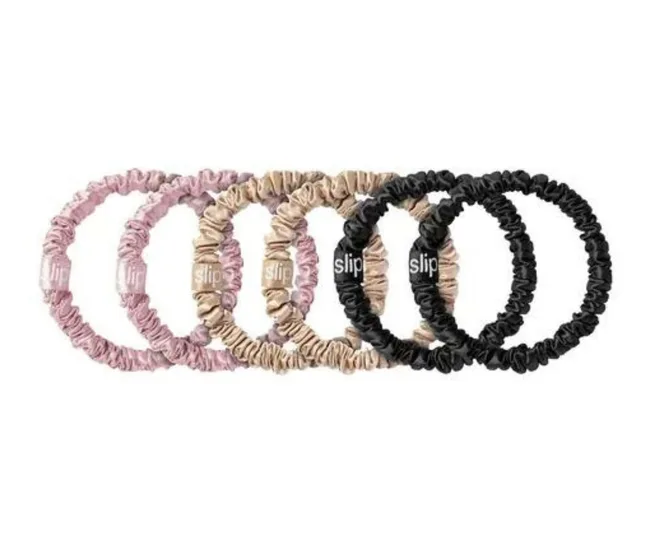 6 slip hair ties