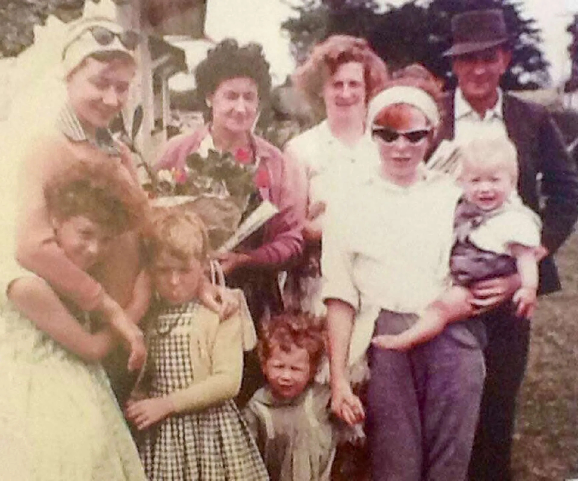 Debie's mum, Colleen with her family from Ireland