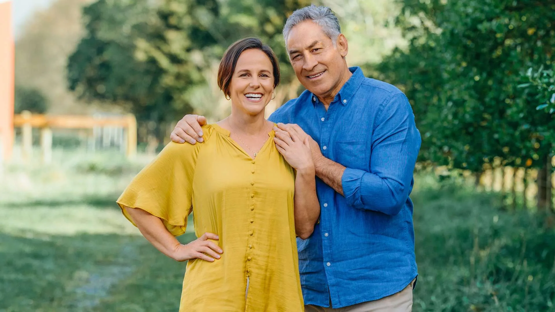 Frank Bunce with wife Jessica