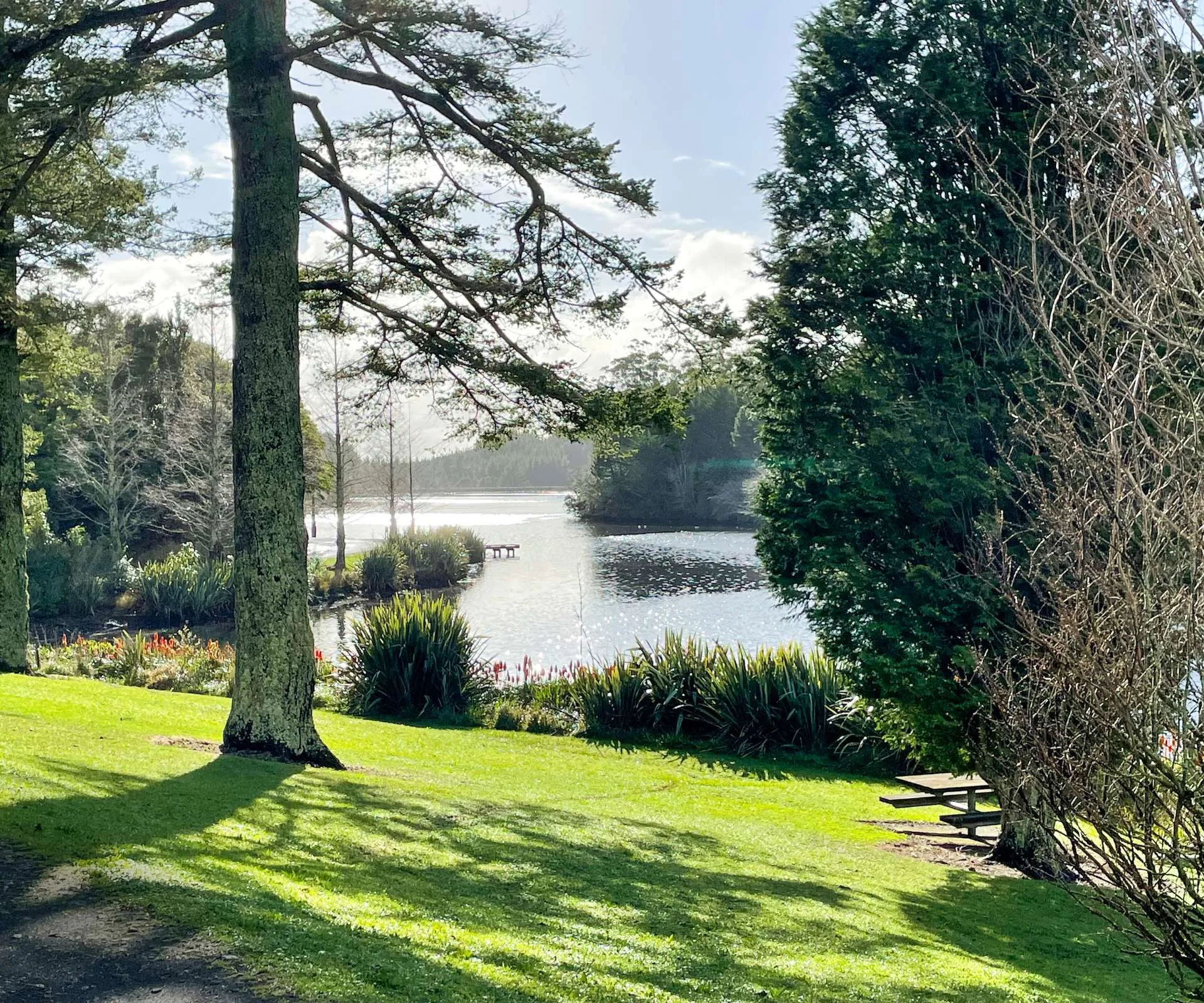 Lake Mangamahoe in rural Taranaki