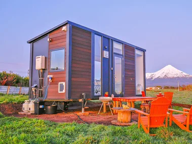 A cabin in rural Taranaki