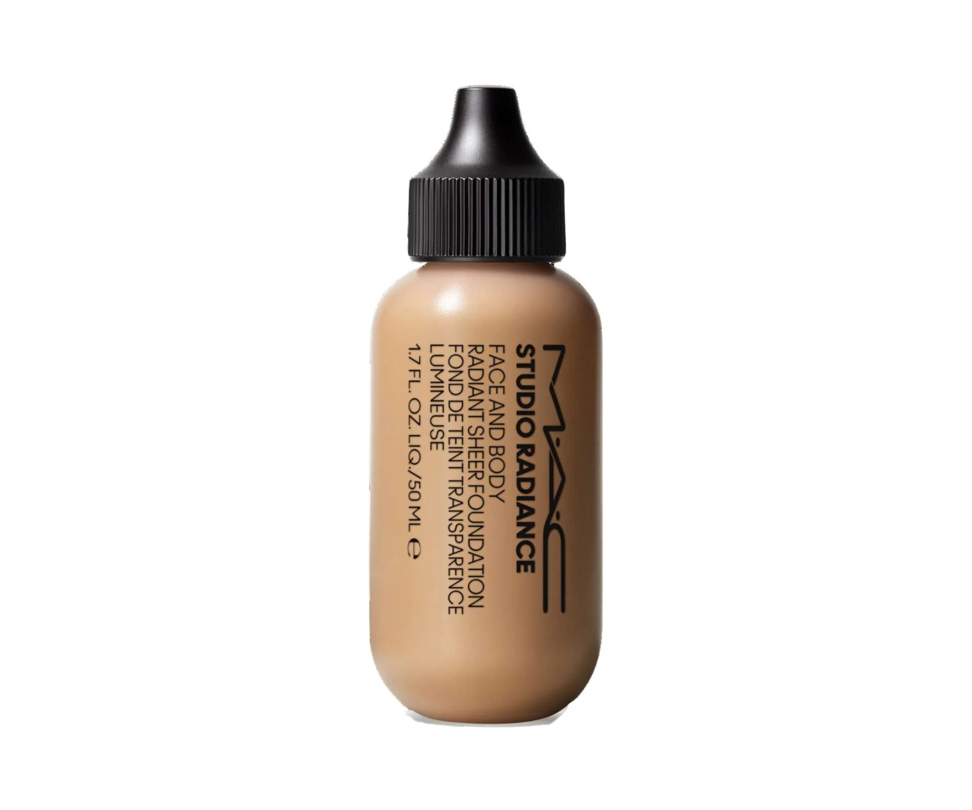 A bottle of M.A.C Cosmetics Studio Radiance Face & Body Radiant Sheer Foundation