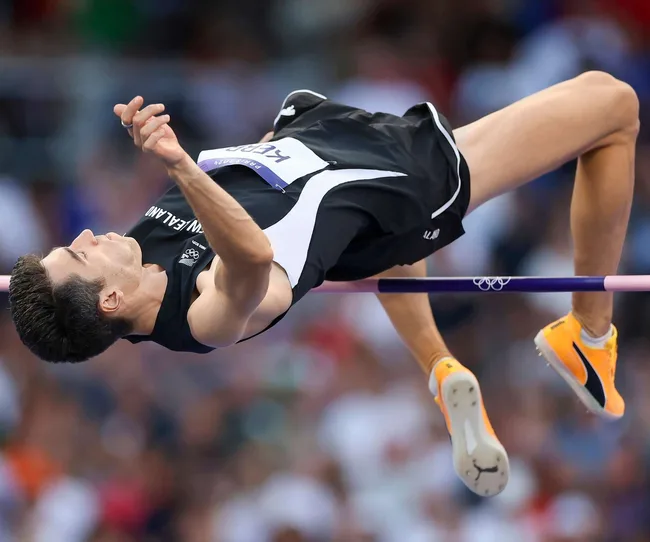 Hamish Kerr in action at the 2024 Paris Olympics