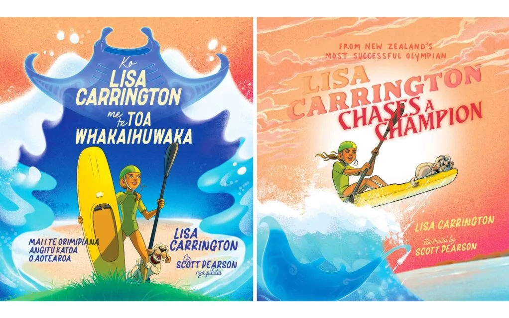 Lisa Carrington's two children’s books covers