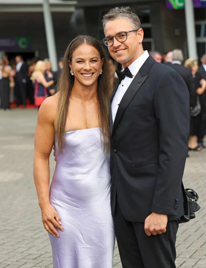 Lisa Carrington with husband Bucky at an event