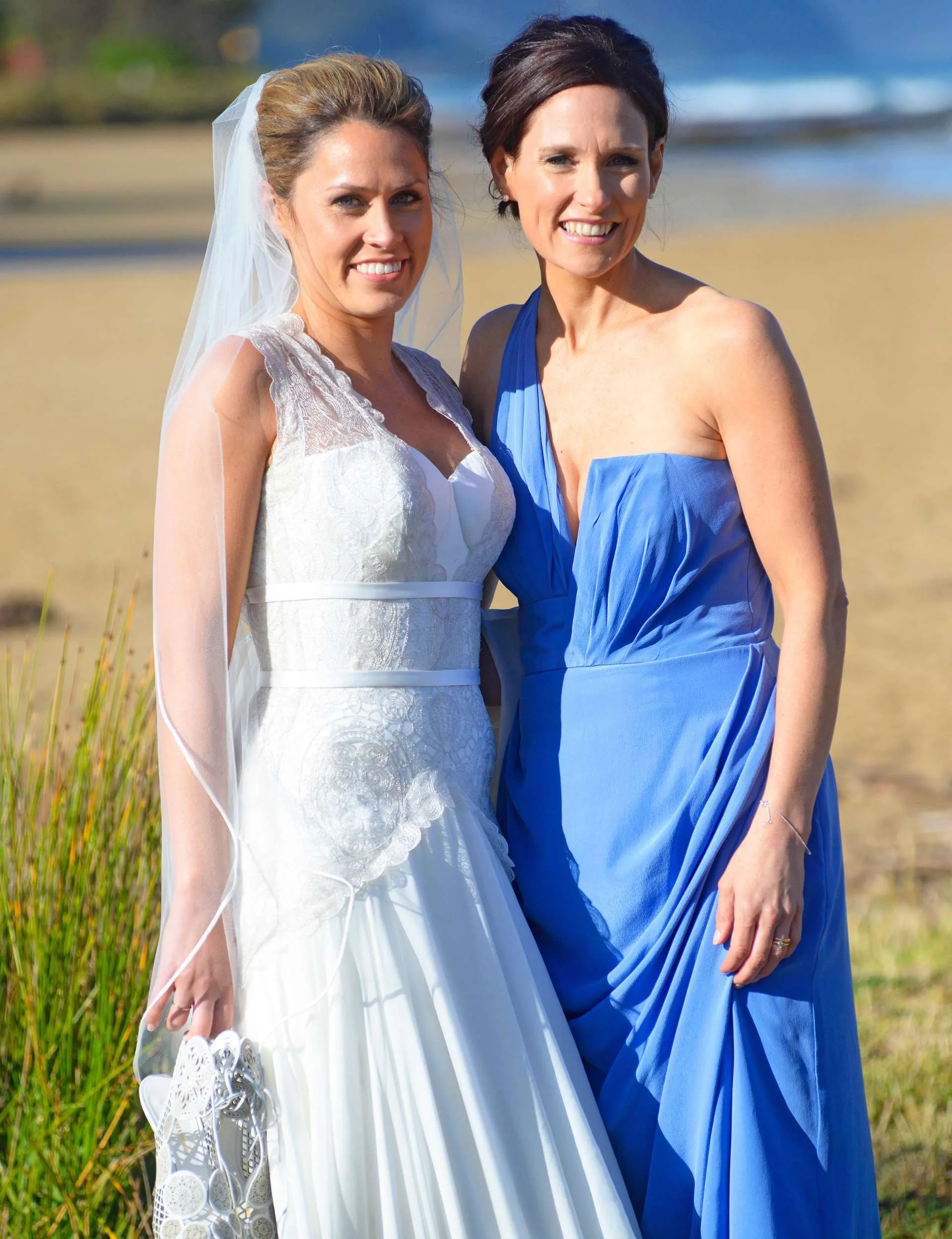 The sisters at a wedding