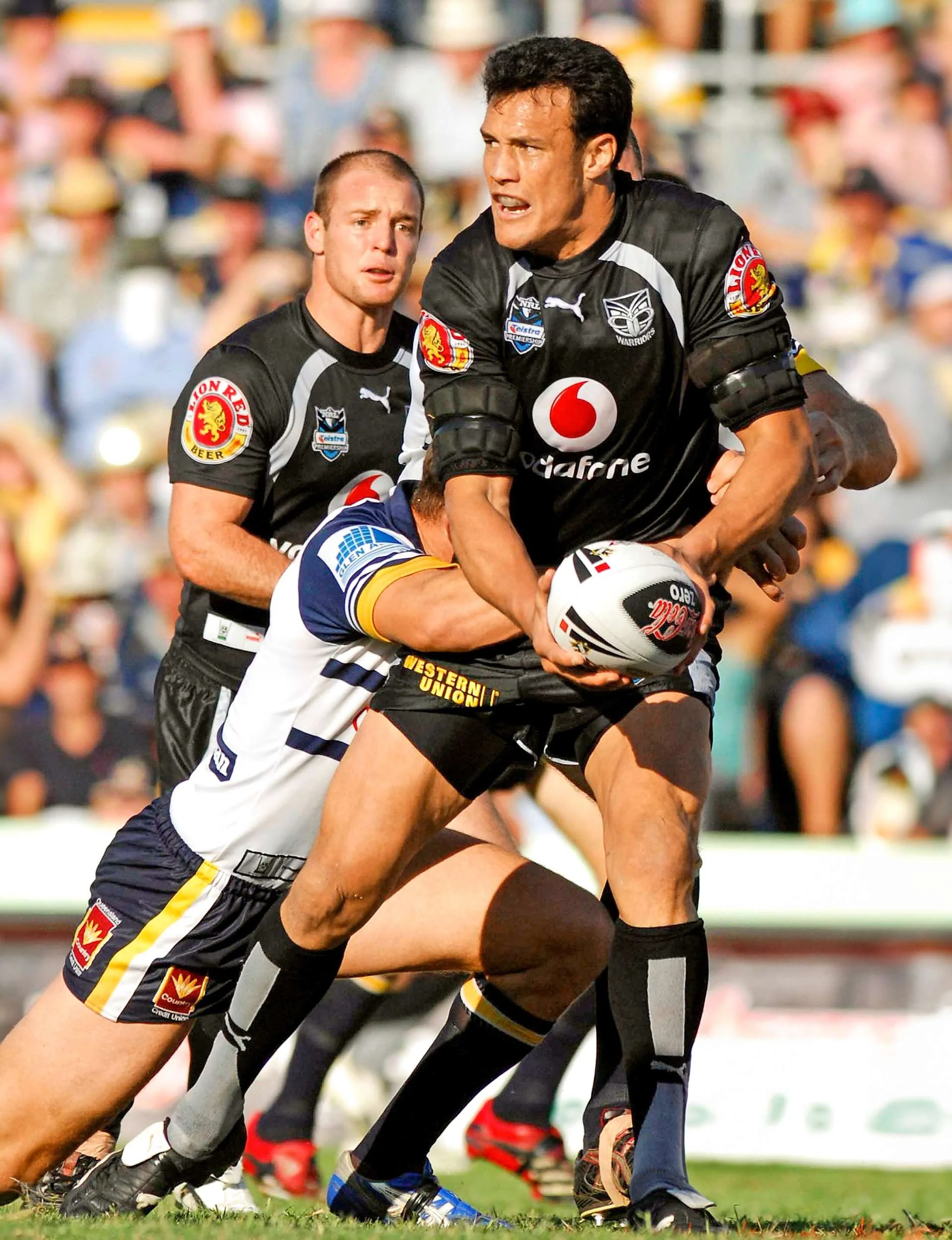 Logan Swann playing rugby league
