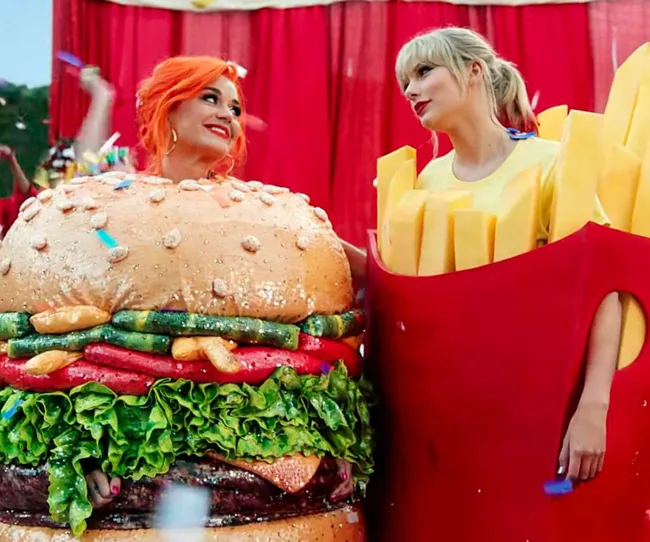 Hollywood stars Taylor Swift and Katy Perry