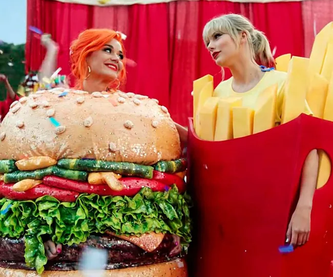 Hollywood stars Taylor Swift and Katy Perry