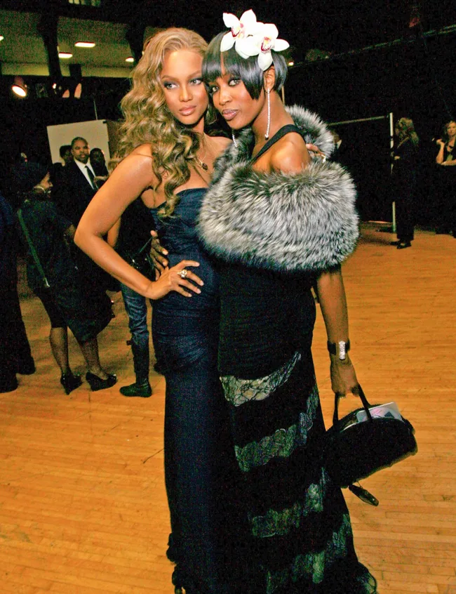 Hollywood stars Naomi Campbell and Tyra Banks