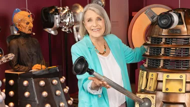 Ilona Rodgers at the Doctor Who exhibition in Wellington