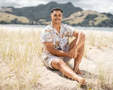 James on the beach before Celebrity Treasure Island