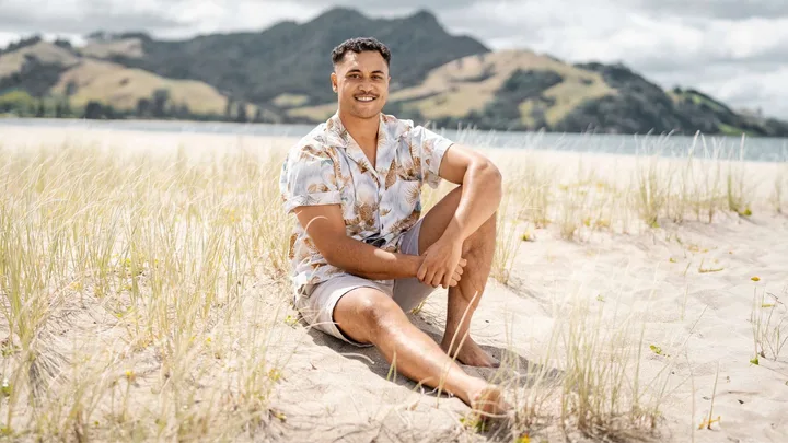 James on the beach before Celebrity Treasure Island