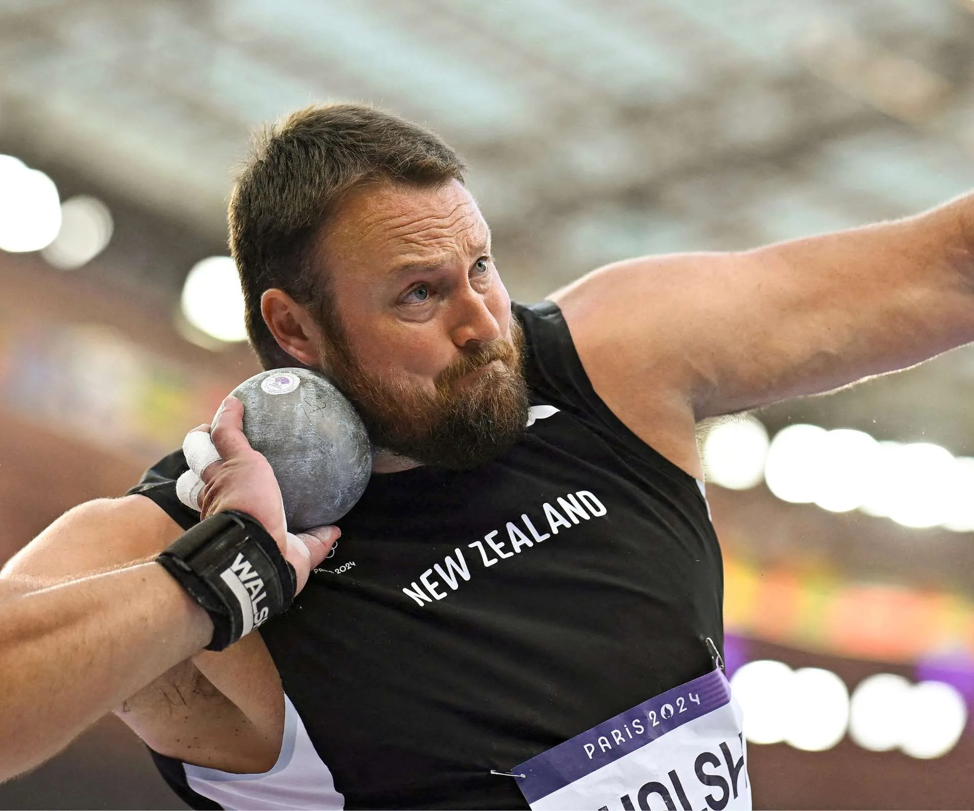 Tom Walsh in action at the Paris Olympics