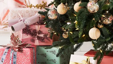 This extra-festive Christmas wrapping paper will add excitement under your tree