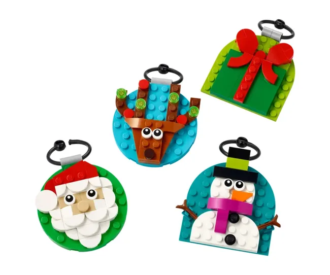 Lego tree ornaments are good Secret Santa gifts