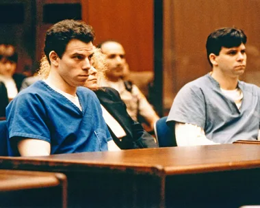 The Menendez brothers during their court case