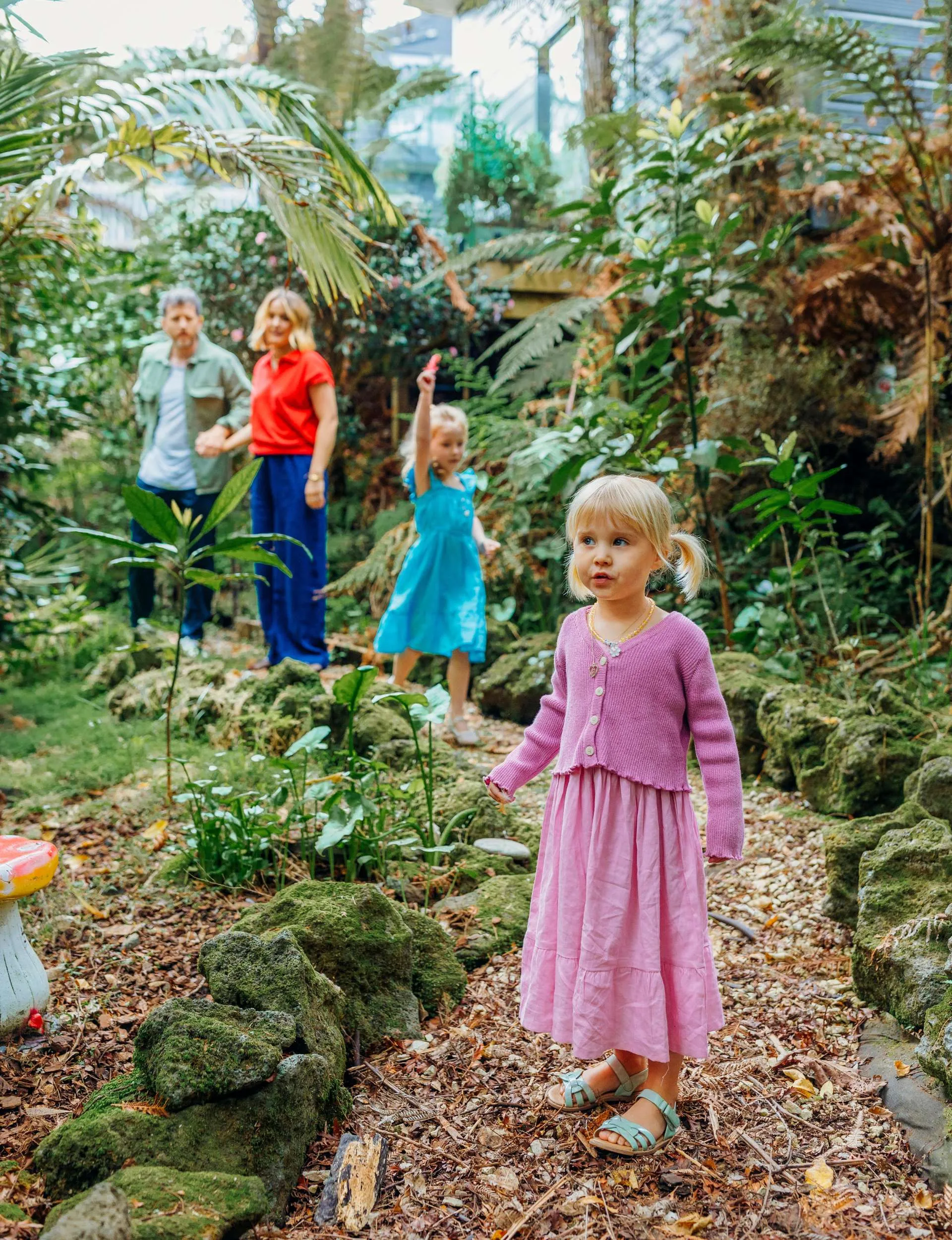 Ryan O'Kane exploring in the bush with his family