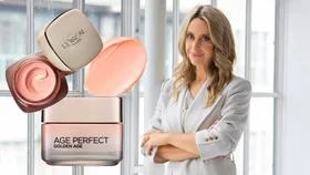 Sarah Henry and products from the L’Oréal Paris Age Perfect Golden Age Range