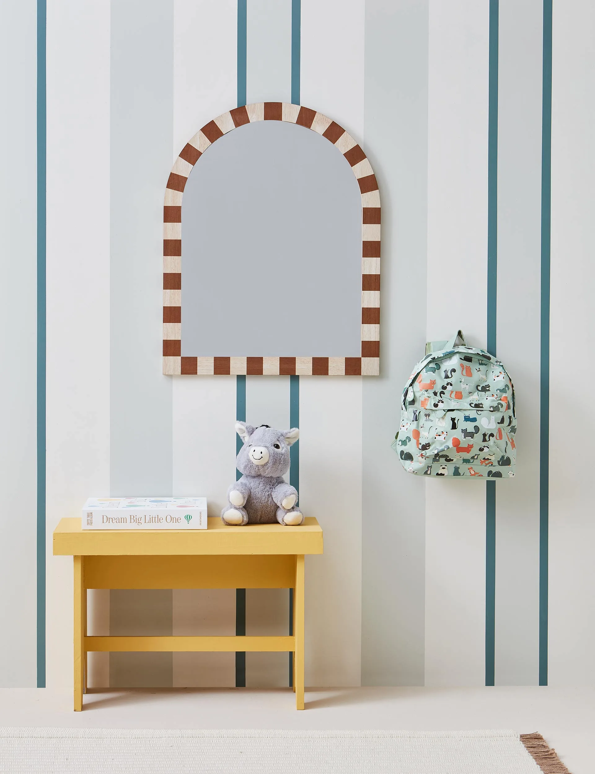 How to paint stripes for a modern vintageinspired kids room Now to